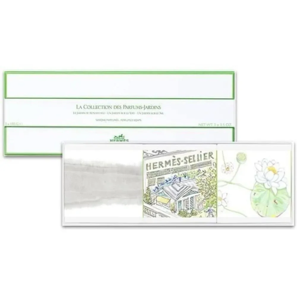 New Hermes soap set (three bar soaps) la collection des parfums-jardins
